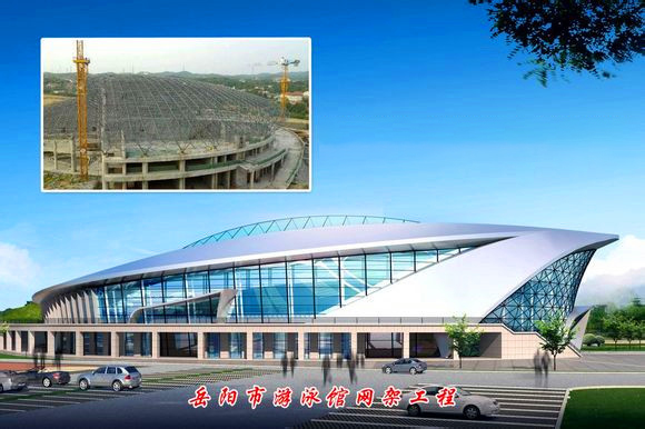 和龙游泳池网架